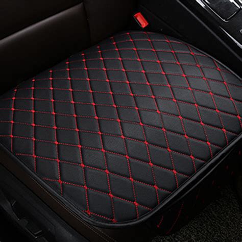 Breathable Fabric Cushion Chair Mat Pad Protector 2pcs Red Car Front