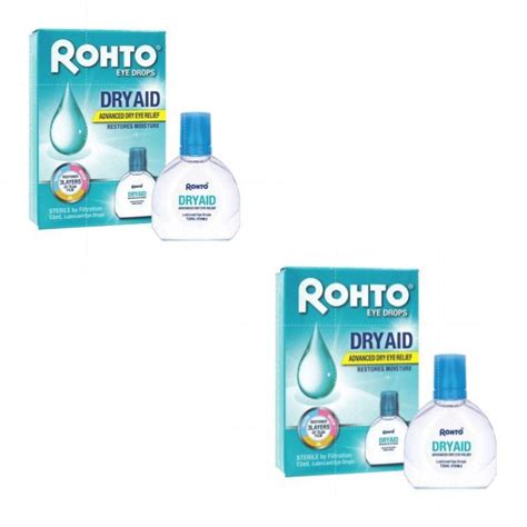 Bundle Of 2 Rohto Eye Drops Dry Aid 13ml Shopee Singapore