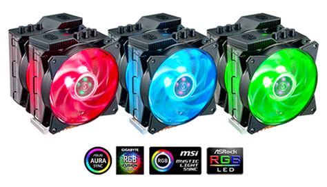 Cooler Master Ma P Twin Tower Rgb Cpu Air Cooler Cdc Heat Pipes