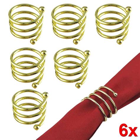 6Pcs Serviette Ringen Servet Houder West Diner Han Grandado