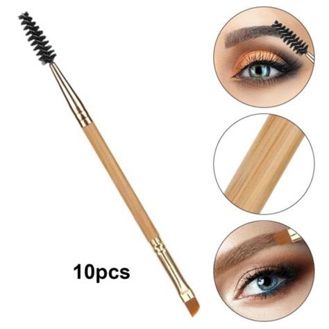 Peigne Cils Double Face Et Brosse Sourcils Brosse Poudre Pour