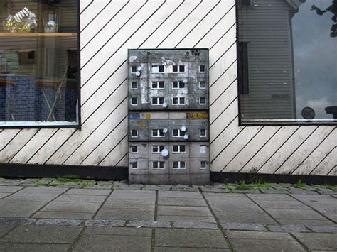 Miniature Apartment Buildings Street Art By Evol