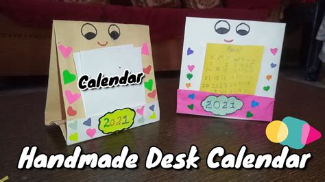 How To Make A Cute Desk Calendar Paper Mini Calendar Paper Crafts