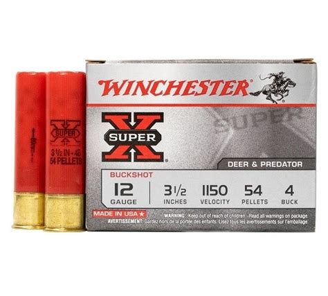 Winchester Super X Gauge Buckshot Pellets Box Of