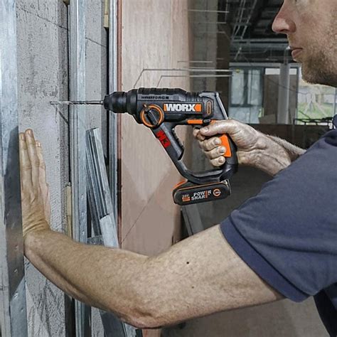 Worx 20V Cordless H3 3 In 1 SDS Plus Compact Rotary Hammer Tool Only