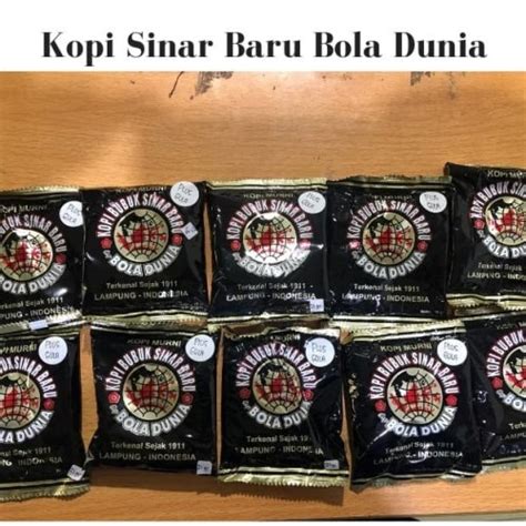 Jual Kopi Lampung Bubuk Sinar Baru Bola Dunia Sachet Instan 21g X 10