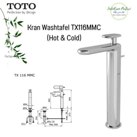 Jual Kran Wastafel Meja TOTO TX116MMC Hot Cold Kran Wastafel TOTO Kab Tangerang