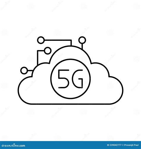 5G cloud technology icon stock vector. Illustration of world - 239042777