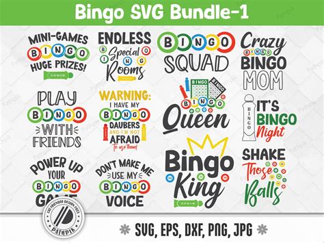 Bingo Games SVG, Bingo SVG Cut Files for Your Crafting Work - Etsy