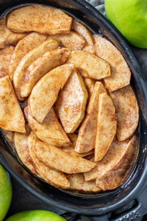 Cinnamon Sugar Baked Apple Slices Home Made Interest