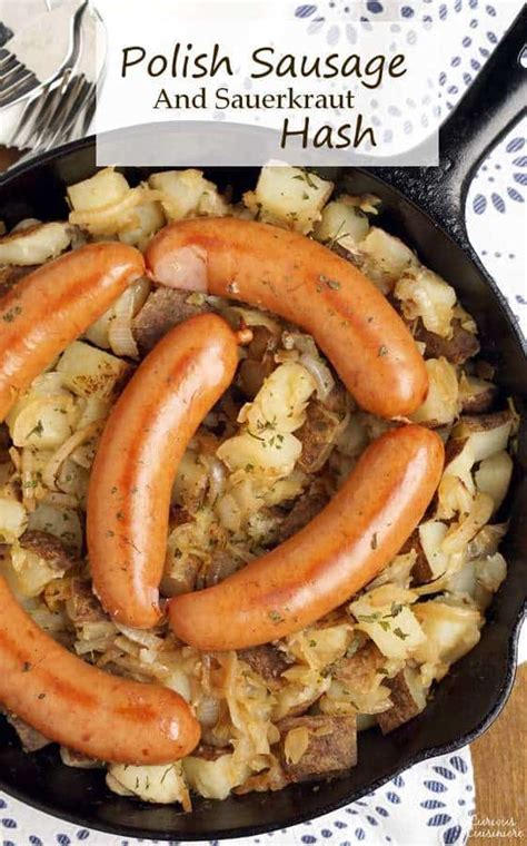 Polish Sausage and Sauerkraut Hash • Curious Cuisiniere