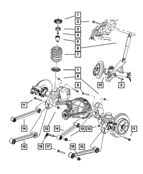 Rear Suspension For 2005 Jeep Grand Cherokee Mopar Estore