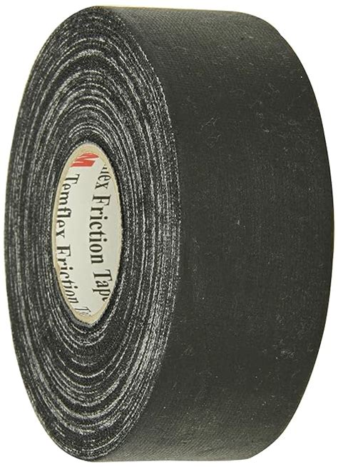 3M Temflex Cotton Friction Tape 1755 Black 1 1 2 Width 82 1 2 Foot