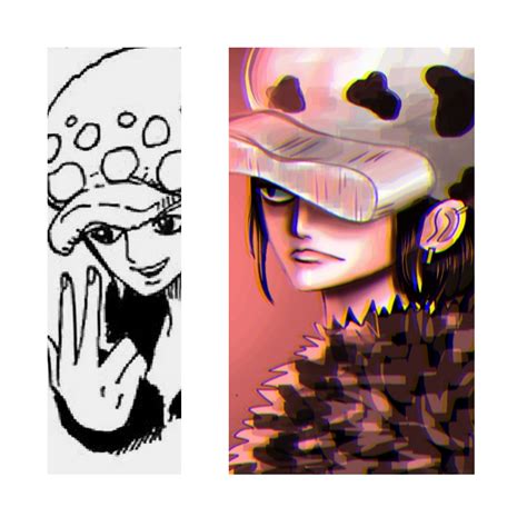 Inspired by Oda's gender bender supernovas, I drew female Law : r/OnePiece