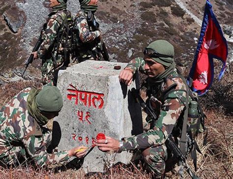 Nepali Army Renovated Seven Border Pillars In Nepal China Border In