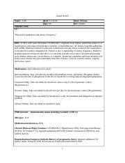 Nsg 6430 Soap Note Week 4 Doc SOAP NOTE Name A M Date 11 13 19 Age 60 Time 9 15am Sex