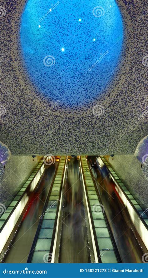 Toledo Underground Station In Naples Italy Stock Image Image Of