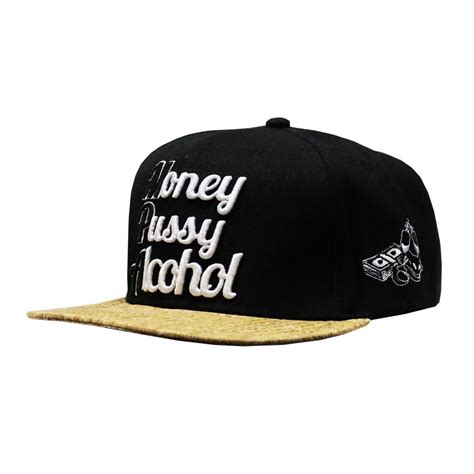 Money Pussy Alcohol Snapback Cap LAUREN ROSE