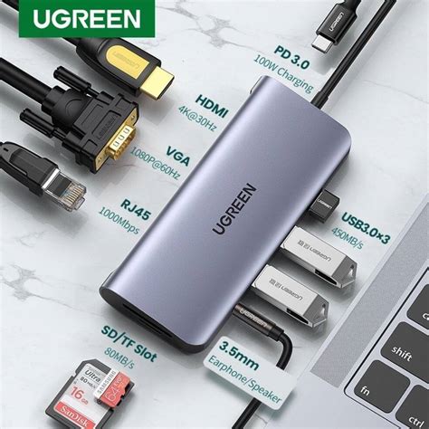 UGREEN Type C To 10 In 1 USB Hub in Nepal | SajiloShop