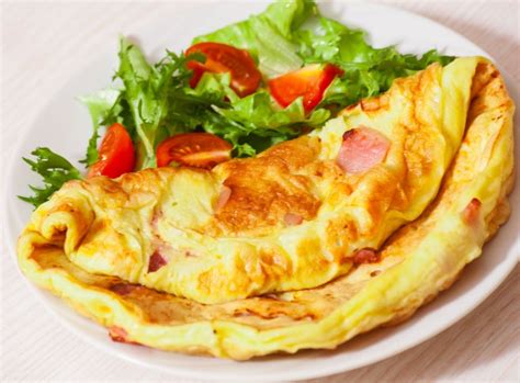 Omelette mit Schinken und Käse Rezept Kochrezepte at