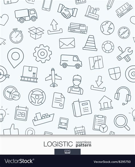 Logistic business wallpaper delivery and Vector Image