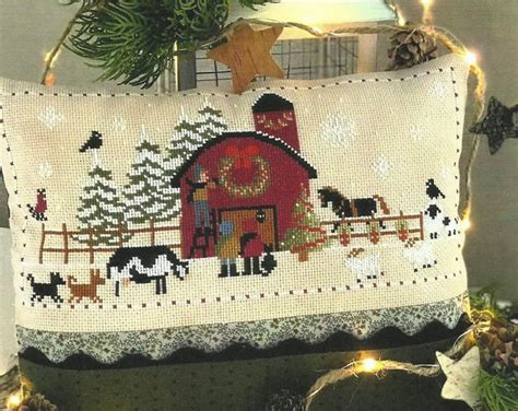 CHRISTMAS PREPARATION At The BARN Counted Cross Stitch Pattern Farm