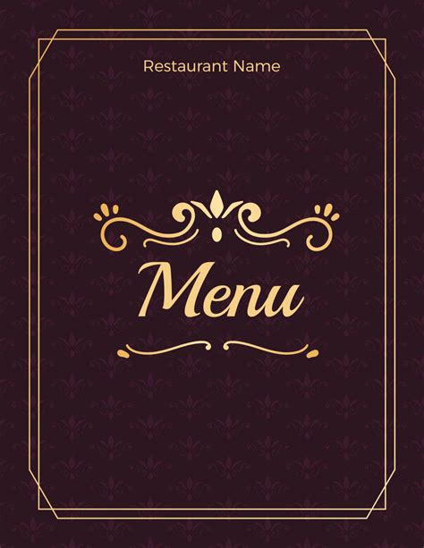 15+ Blank Menu Templates: A Canvas for Culinary Innovation