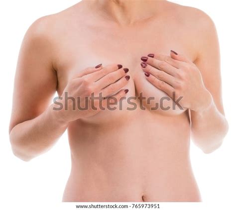 Naked Girl Holding Her Breast Stock Photo Shutterstock