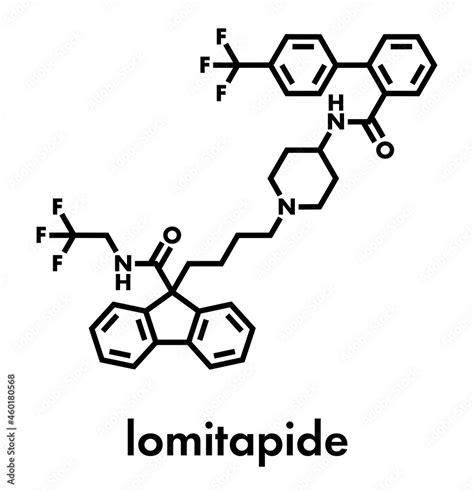 Lomitapide Cholesterol Lowering Drug Molecule Used In Treatment Of