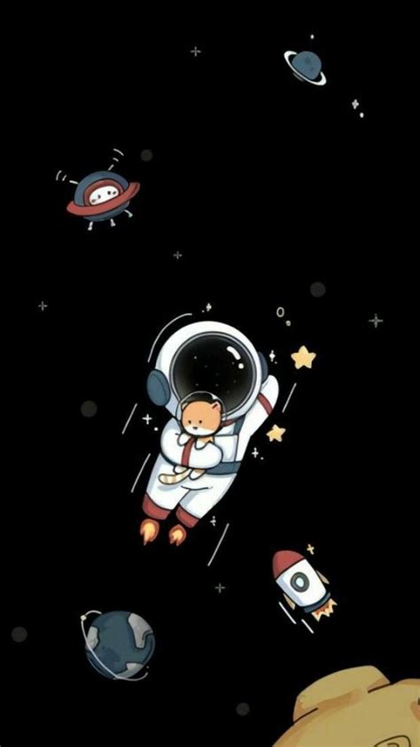 cutest astronaut wallpaper for phone | Astronaut wallpaper, Cute galaxy ...