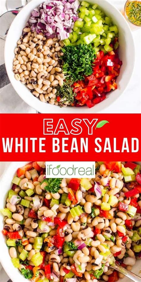 Easy White Bean Salad Recipe White Bean Salad Bean Salad Bean