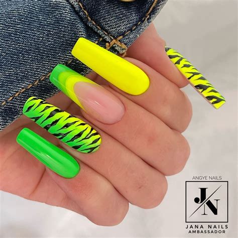 Best Summer Nails Inspo 2023 Summer Nails Rasta Nails Long Acrylic