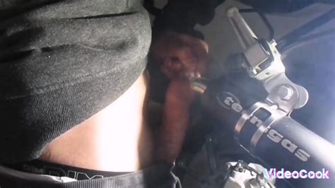 Moisa Robert Ejaculates Sperm On The Exhaust Pipe From The Motorcycle The Flow Of Hot Air Made