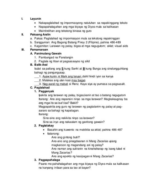 Detailed Lesson Plan Format Deped Filipino Printable Templates Free