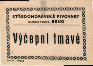 Drink Label Y V Epn Tmav Pivovar Starobrno Brno Czech Republiccol