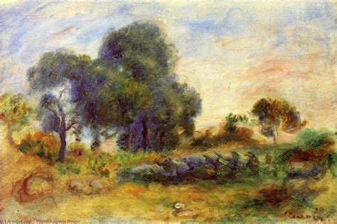 Museum Art Reproductions Landscape 3 by Pierre-Auguste Renoir (1841 ...