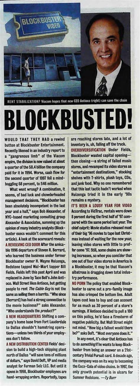 block buster video net worth in 1997