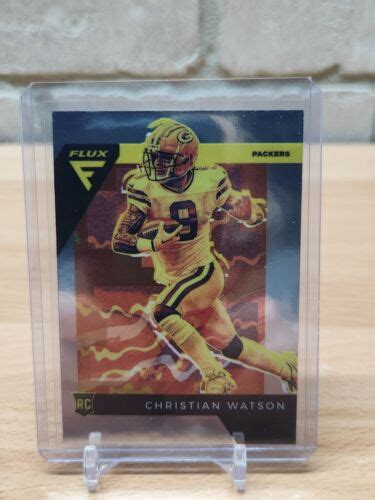 2022 PANINI CHRONICLES FLUX ROOKIES SILVER FX 8 CHRISTIAN WATSON WR