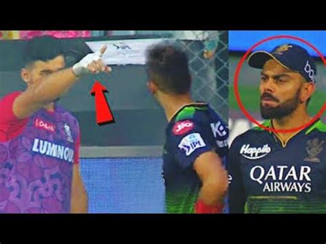 Huge Drama Virat Shocked When Harshal Patel And Riyan Parag Arguing