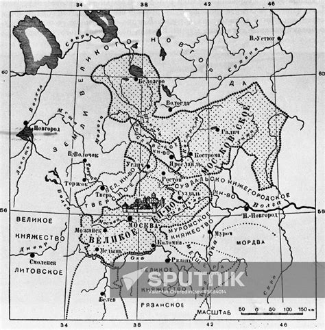 Map Of Grand Duchy Of Moscow Sputnik Mediabank