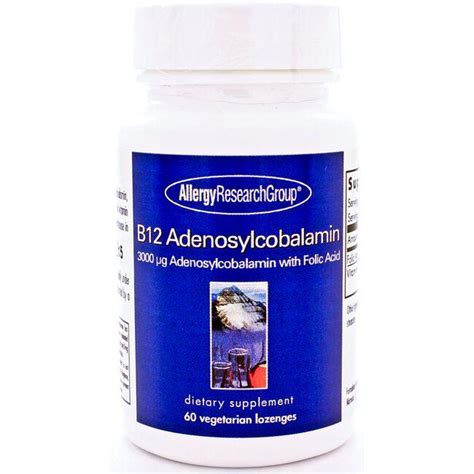 Allergy Research Group B12 Adenosylcobalamin 3000 Mcg 60 Loz Swanson®