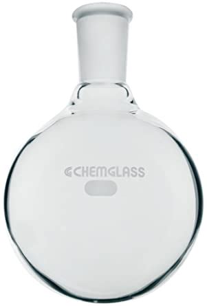 Chemglass Cg Glass Ml Heavy Wall Single Neck Round Bottom