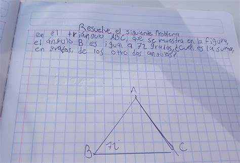 En El Tri Ngulo Abc Que Se Muestra En La Figura El Ngulo B Grados