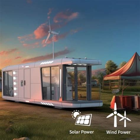 Marine Dancer Green Energy Kw Solar Kw Wind Power Prefab Capsule