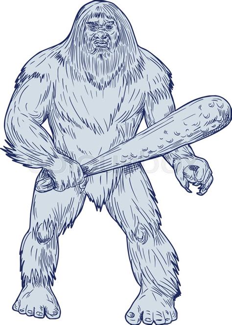 Bigfoot Drawing At Explore Collection Of Bigfoot