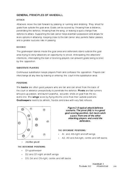 Handball 2 Na Handball 4 General Principles Of Handball Attack