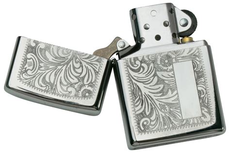 Zippo Venetian Chrome 60000813 Silver Lighter Advantageously