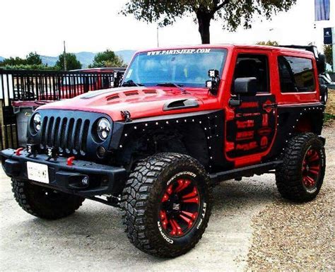 Pin By Trey Corley On My Taste Of Jeeps Red Jeep Cool Jeeps Jeep Truck