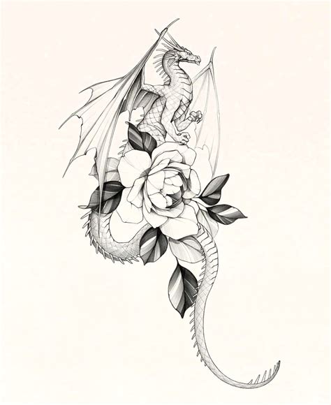 Pin By Naithamorwen On Quick Saves Dragon Tattoo Drawing Small