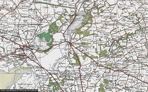 Historic Ordnance Survey Map of Longtown, 1925